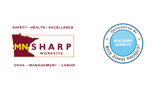 MN Sharp and Blue Zones logos