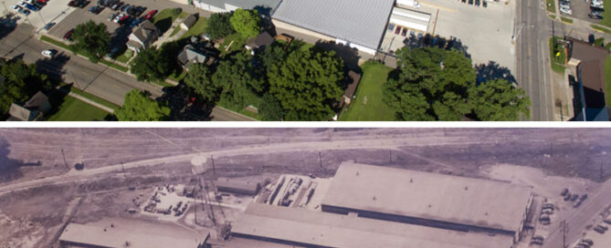 Old Vs New Photo of Building